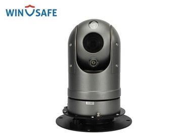 Black IP HD Mini Vehicle Rugged PTZ Camera Dome Onvif Supported With Magnetic Mount